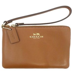 Coach Saddle Corner Wristlet